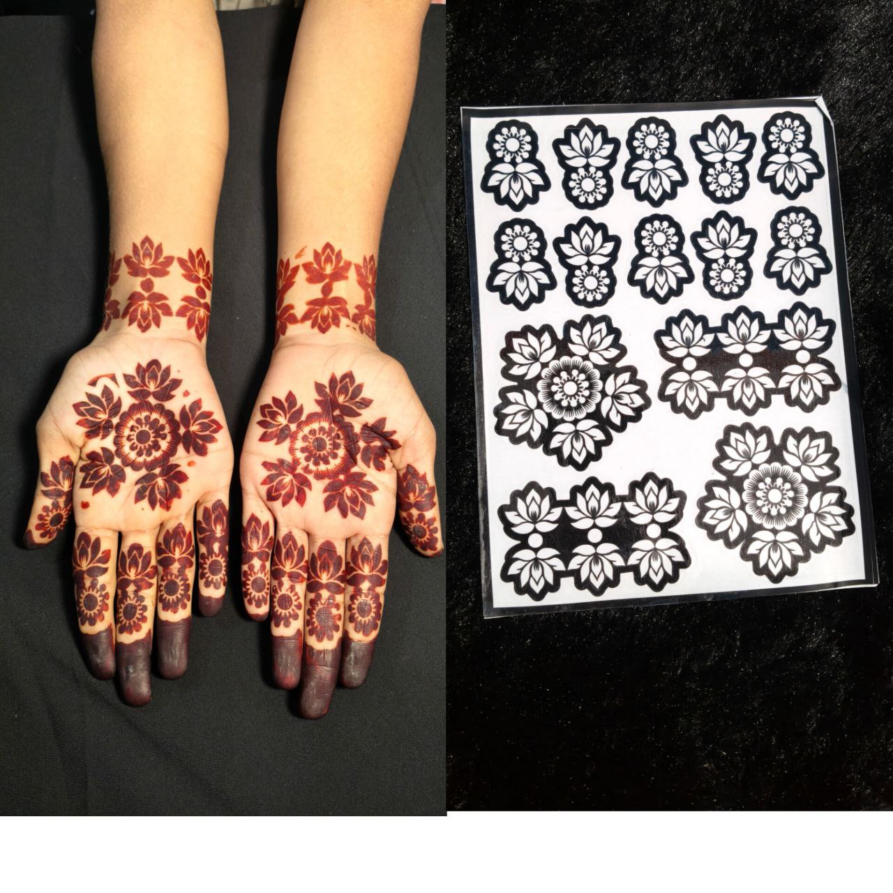 Single hand mehndi design