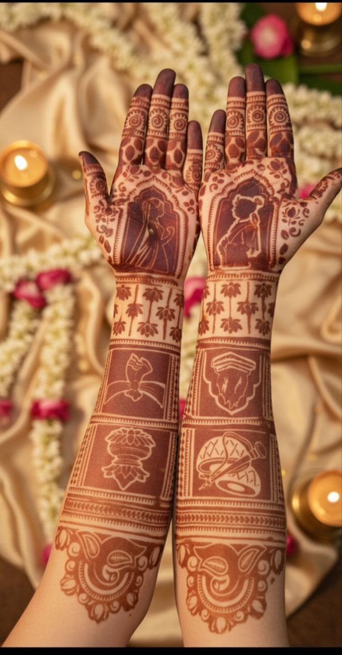 Bridal Mehndi design (1pair)