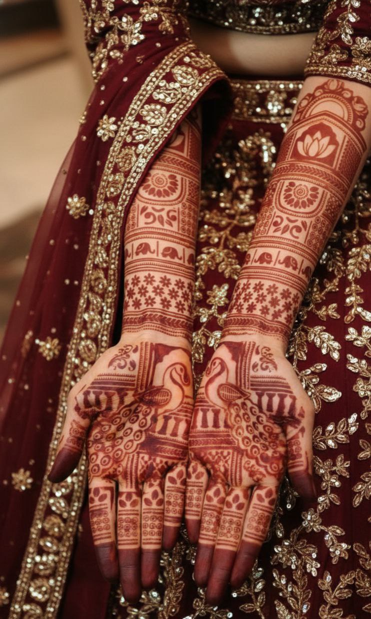 Bridal Full hand design (1pair)