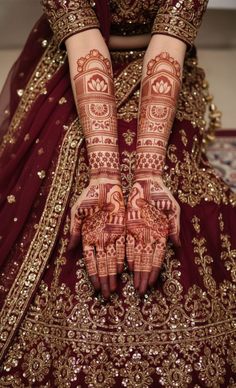 Bridal Full hand design (1pair)