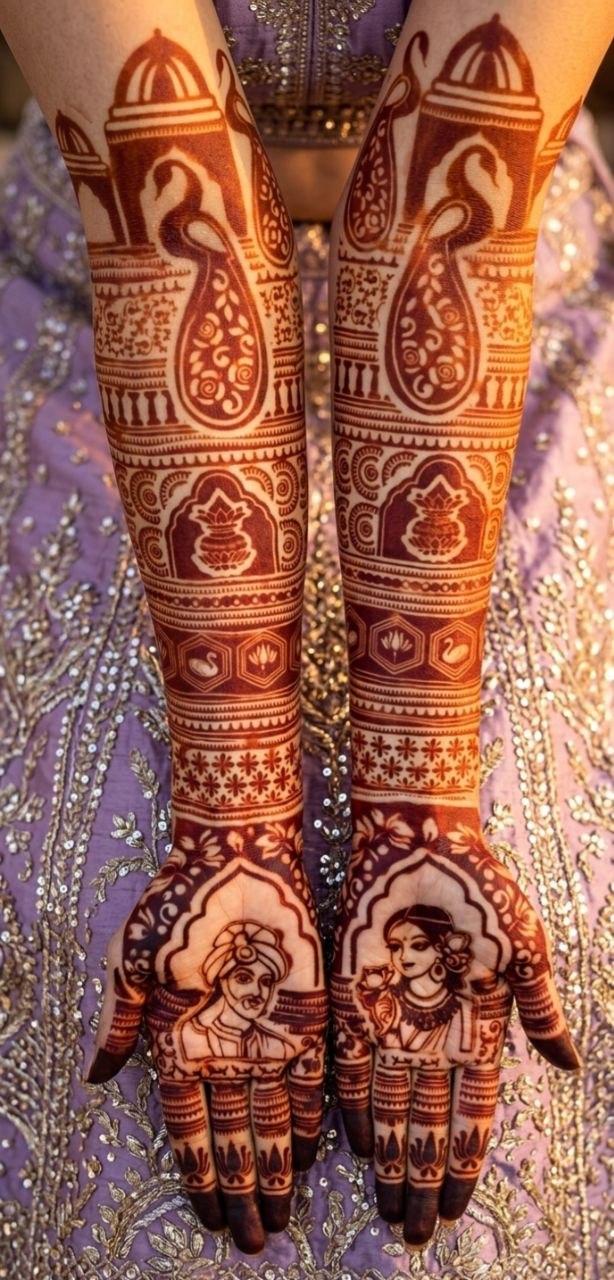 Bridal mehndi design (1pair)