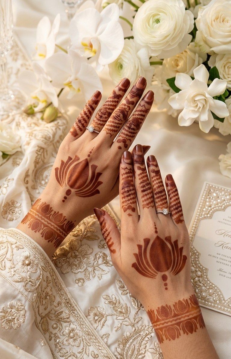 Lotus design (1pair)